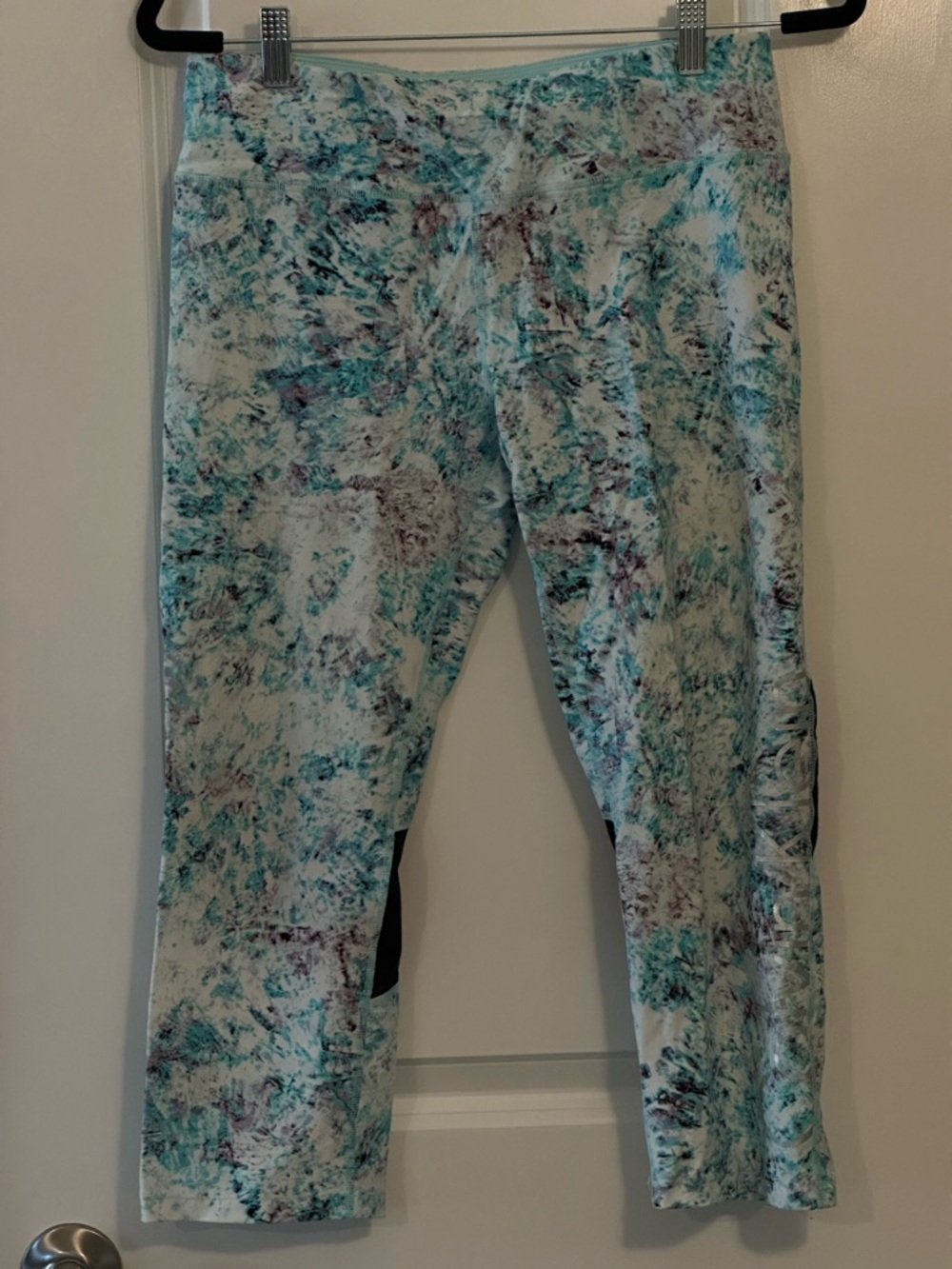 Calvin Klein Aqua Marble Print Leggings